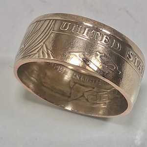 USA Ring United States Dollar Coin Ring Handmade Personal Jewelry Ring Gift For Friend Coin Ring Gift For Him Her World Coin Collector