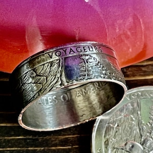 Minnesota Voyageurs National Park Ring USA State Coin Ring Quarter Dollar United States of America, President, Jewelry, Liberty