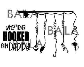 Download Hooked On Daddy Svg Etsy