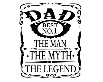 Funny Dad Printable Sublimation Design Dad The Man The Myth The Legend Png Dad Whiskey Gift