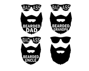Download Bearded Dad Svg Etsy