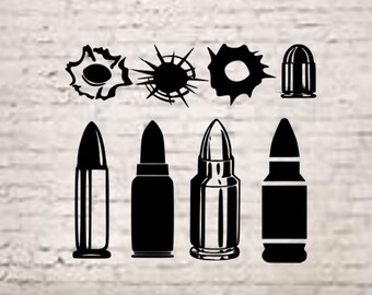 Bullet Hole Svg Etsy