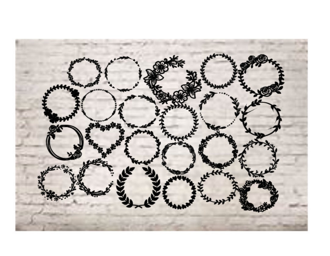 Laurel Wreath Bundle, Svg Files for Cricut, Laurel Leaves Wreath ...