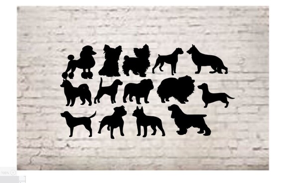 Download Dog Silhouette Svg Files For Cricut Poodle German Shepard Etsy