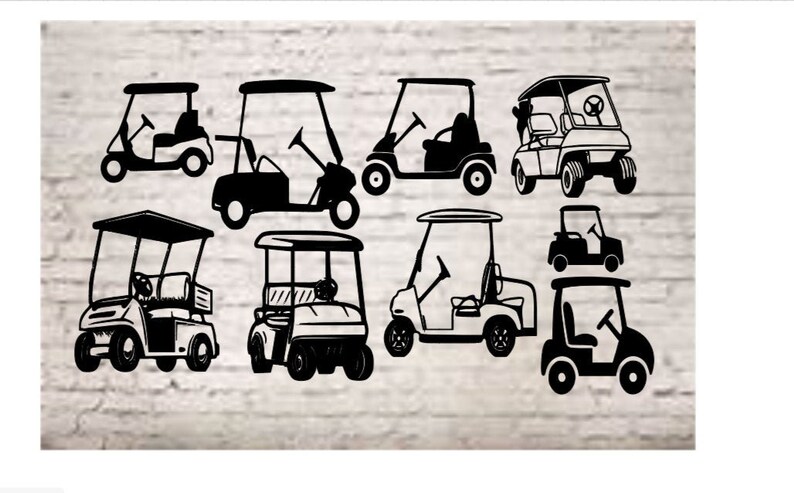 Download Golf Cart Svg files for cricut silhouette vector golf cart | Etsy