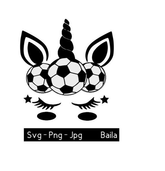 Download Soccer Unicorn Svg Unicorn Face Svg Custom Unicorn Svg Etsy
