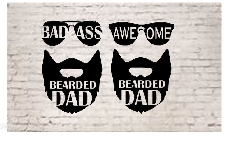 Download Bearded Dad Svg Fathers Day Svg Badass bearded Dad Beard | Etsy