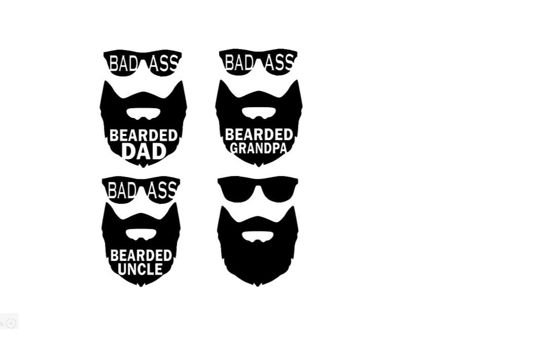 Bearded Dad Svg File Bearded Uncle Svg Bearded Grandpa | Etsy