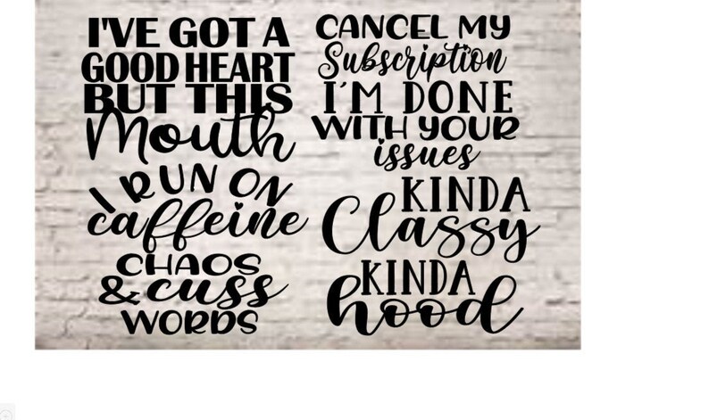 Download Sarcastic Quote Svg Files for Cricut Sarcastic Bundle | Etsy