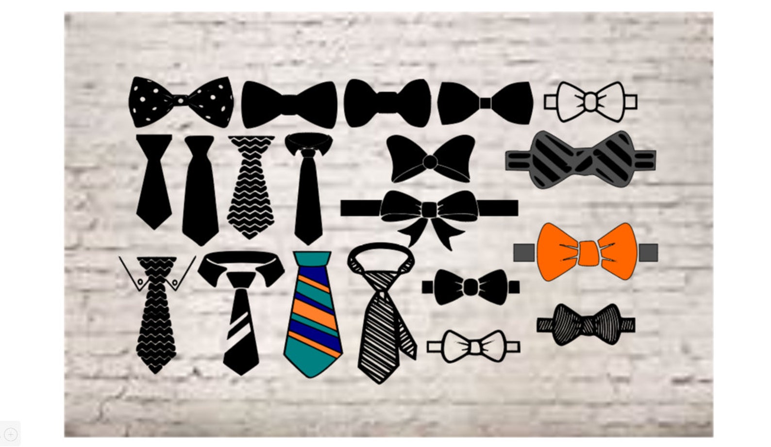 Bowtie Svg Files for Cricut Bow Tie Silhouette Mens Tie Svg - Etsy