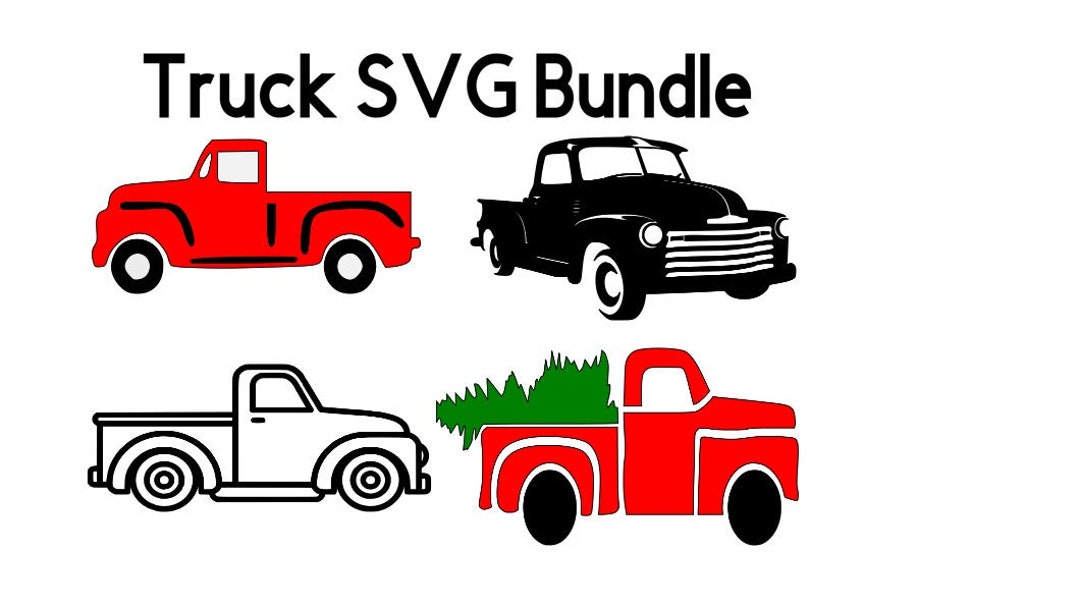 Little Red Truck Svg Vintage Truck Svg Old Truck Svg - Etsy