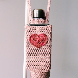 CROCHET PATTERN Bottle holder with phone pocket/ water holder / water bottle sling / festival water holder image 9