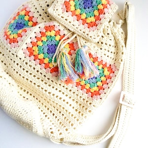 GRANNY SQUARE BACKPACK crochet pattern