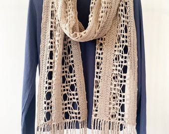 Geo scarf or wrap crochet pattern