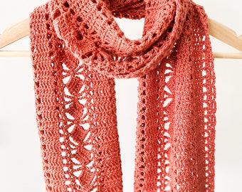CROCHET SCARF PATTERN / crochet muffler / crochet wrap / crochet shawl