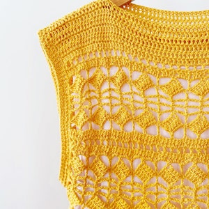 CROCHET TOP PATTERN : Shelly Lace Cover up / Summer Top / - Etsy