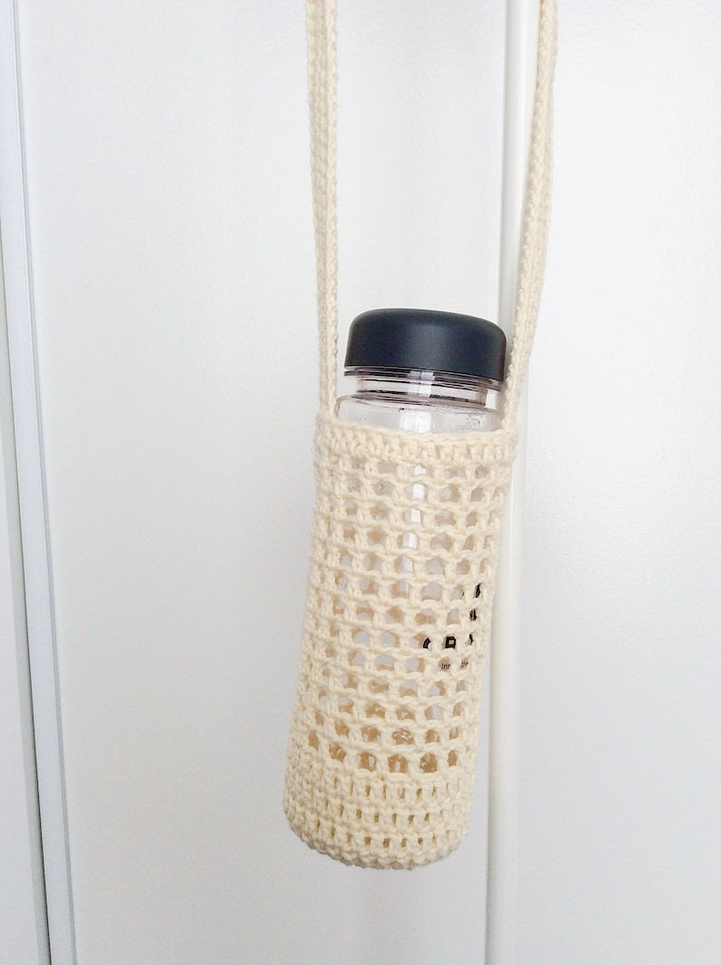 CROCHET PATTERN Bottle holder with phone pocket/ water holder / water bottle sling / festival water holder image 7