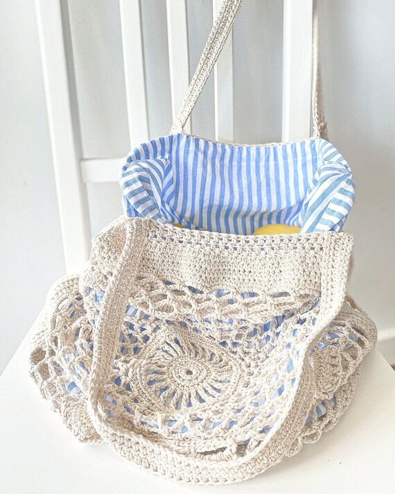 Bolso mercado mandala PATRON DIGITAL DE GANCHILLO Etsy Espana