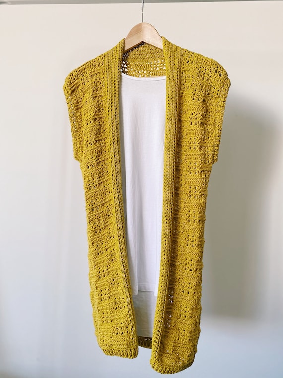 DIGITAL CROCHET PATTERN Long Cardigan Etsy