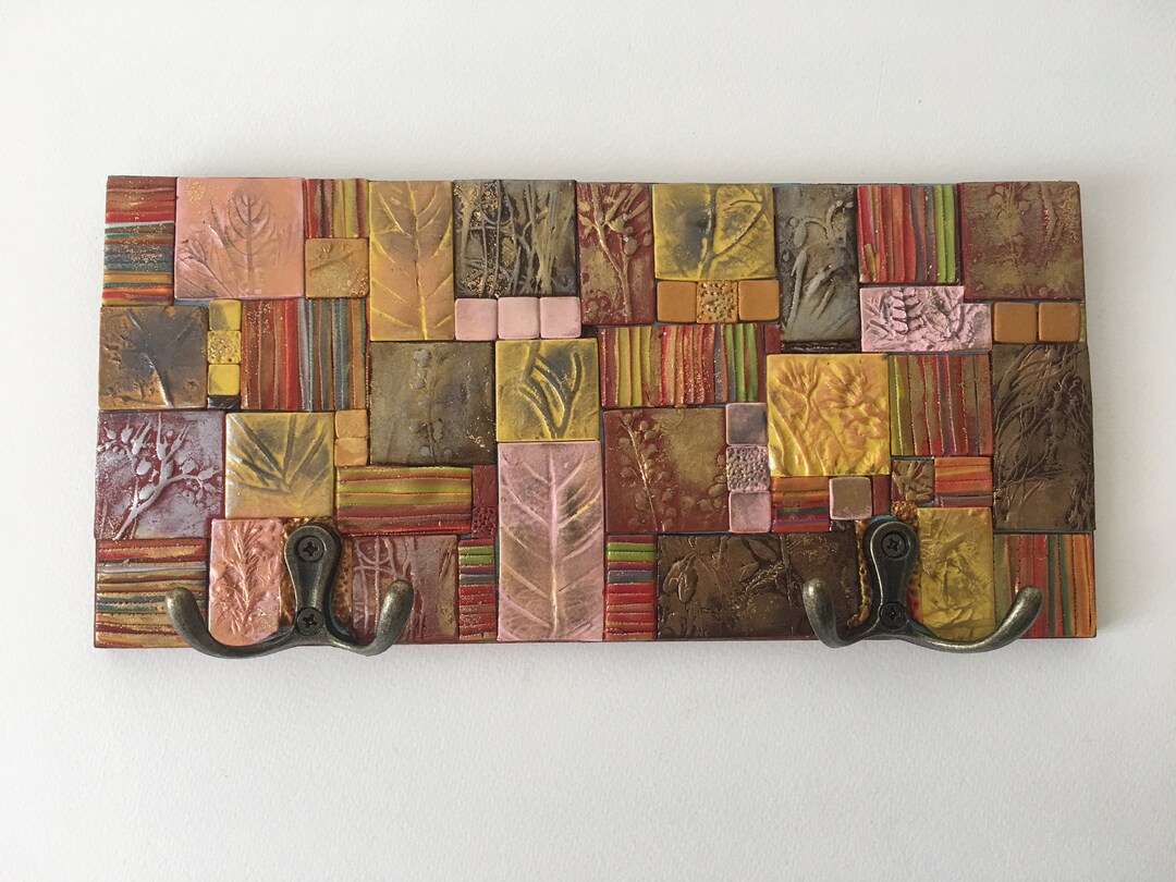 Brown Red Key Holder, Metallic Key Rack, Wall Key Rack, Colorful Hanger ...