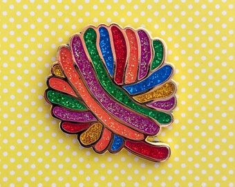 Enamel Pin -Ball of Yarn - Rainbow