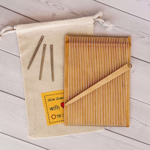 Little Weaving Loom Kit, Wood Loom, Weaving Loom, Beginner&#39;s Loom, 5x7 inch Loom