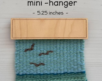 Small Wood Tapestry Hanger, Birch Plywood, 5.25 Inches Wide
