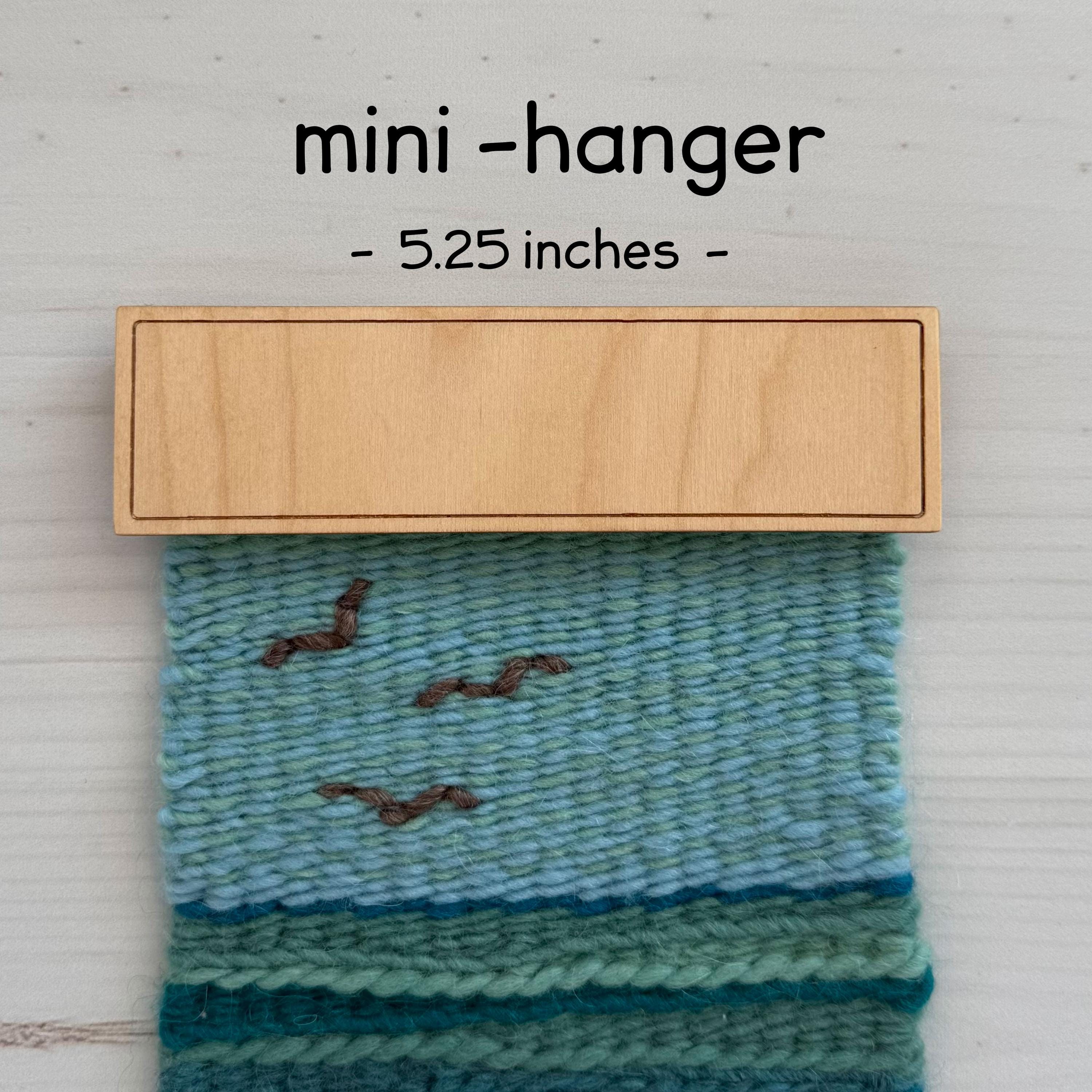 Small Wood Tapestry Hanger, Birch Plywood, 5.25 Inches Wide