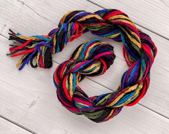 Rayon Chenille Mini Yarn Skein – Jewel Tones, Weaving Sampler