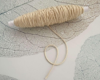 Natural Cotton Warp Yarn, 8/4 Weaving String, Strong Loom Thread