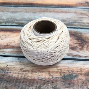 Cotton Warp Thread, Loom Warp Yarn, Tapestry Warp Yarn, Warp String, 8/4 Cotton Warp Yarn, Strong Cotton Yarn, Weaving String, Lap Loom Yarn