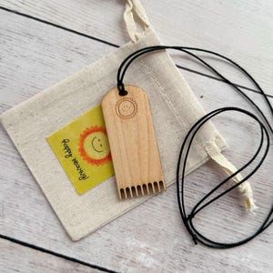 Mini Tapestry Beater - Maple Wood, Wooden Weaving Comb, Mini Weaving Beater, Small Weaving Fork, Tapestry Comb, Mini Loom Beater