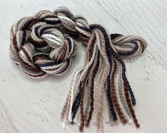 Hand-Dyed Mini Skein Alpaca Yarn – Natural Colors, Fiber Art Blend