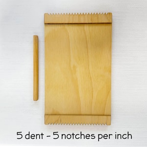 Wooden Loom, 5 dent, Small Weaving Loom,  5 x 8.5 Inches, Portable Weaving Loom