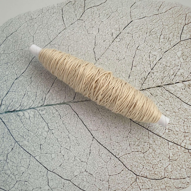 Natural Cotton Warp Yarn, 8/4 Weaving String, Strong Loom Thread afbeelding 2