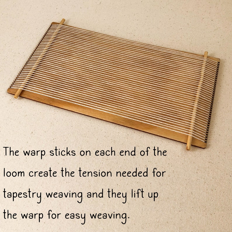Wooden Loom Kit, 5.5x10 Inch Loom image 4