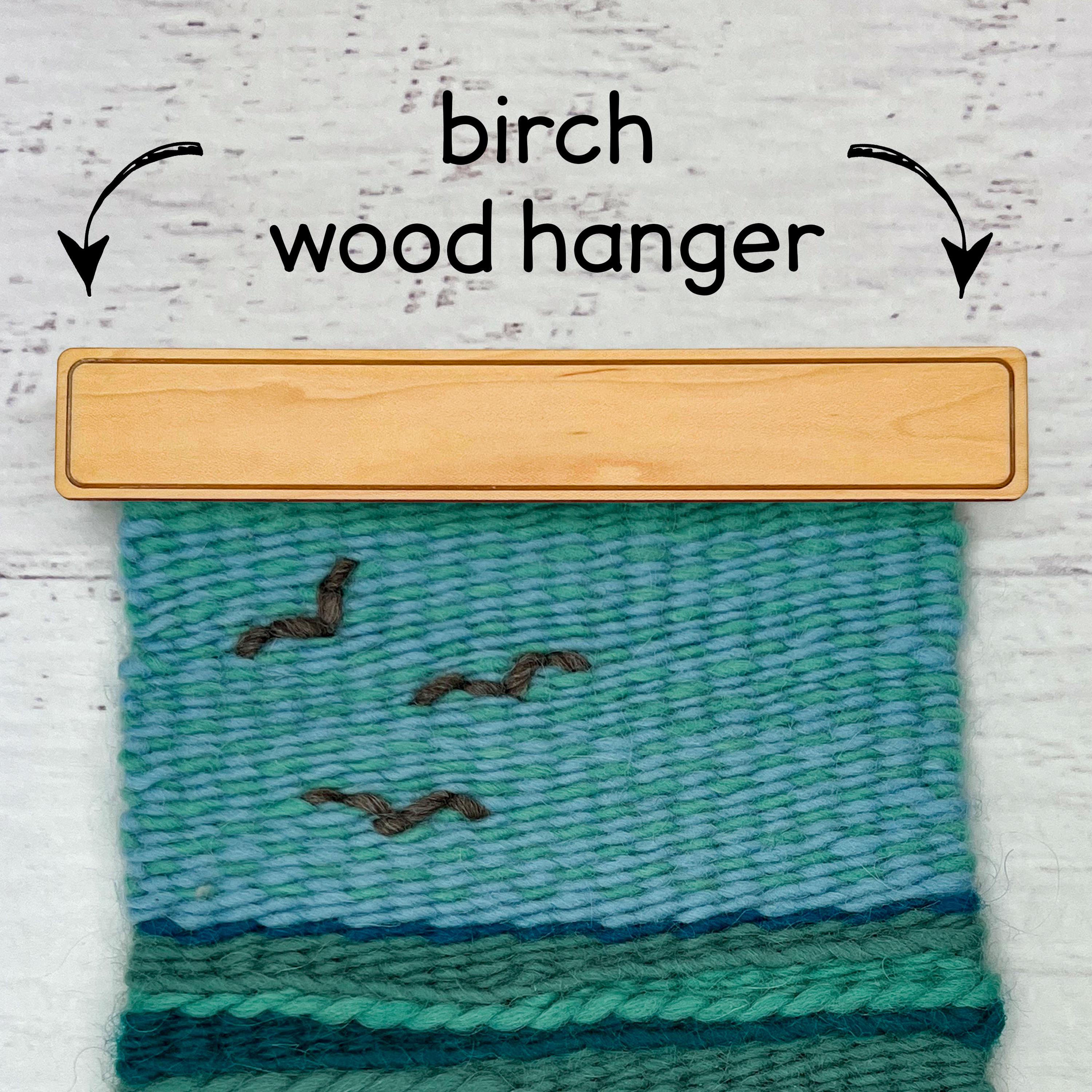 Birch Wood Tapestry Hanger, Small Quilt Display (9.25 Inches)