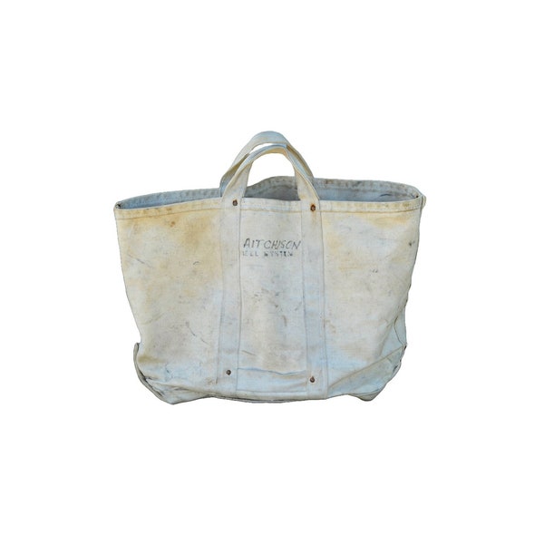 Vintage Bell Systems canvas lineman tote bag