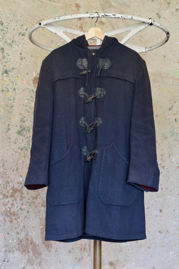 1940's Brook's Brothers duffle coat, Navy blue, ho