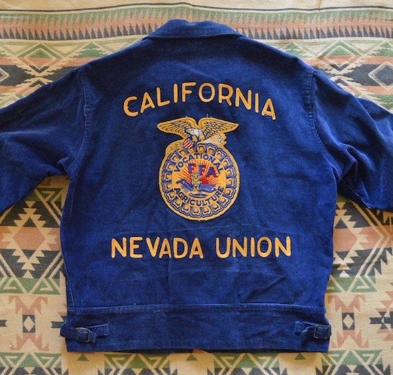 1950's FFA jacket, California, Nevada, Talon zippe