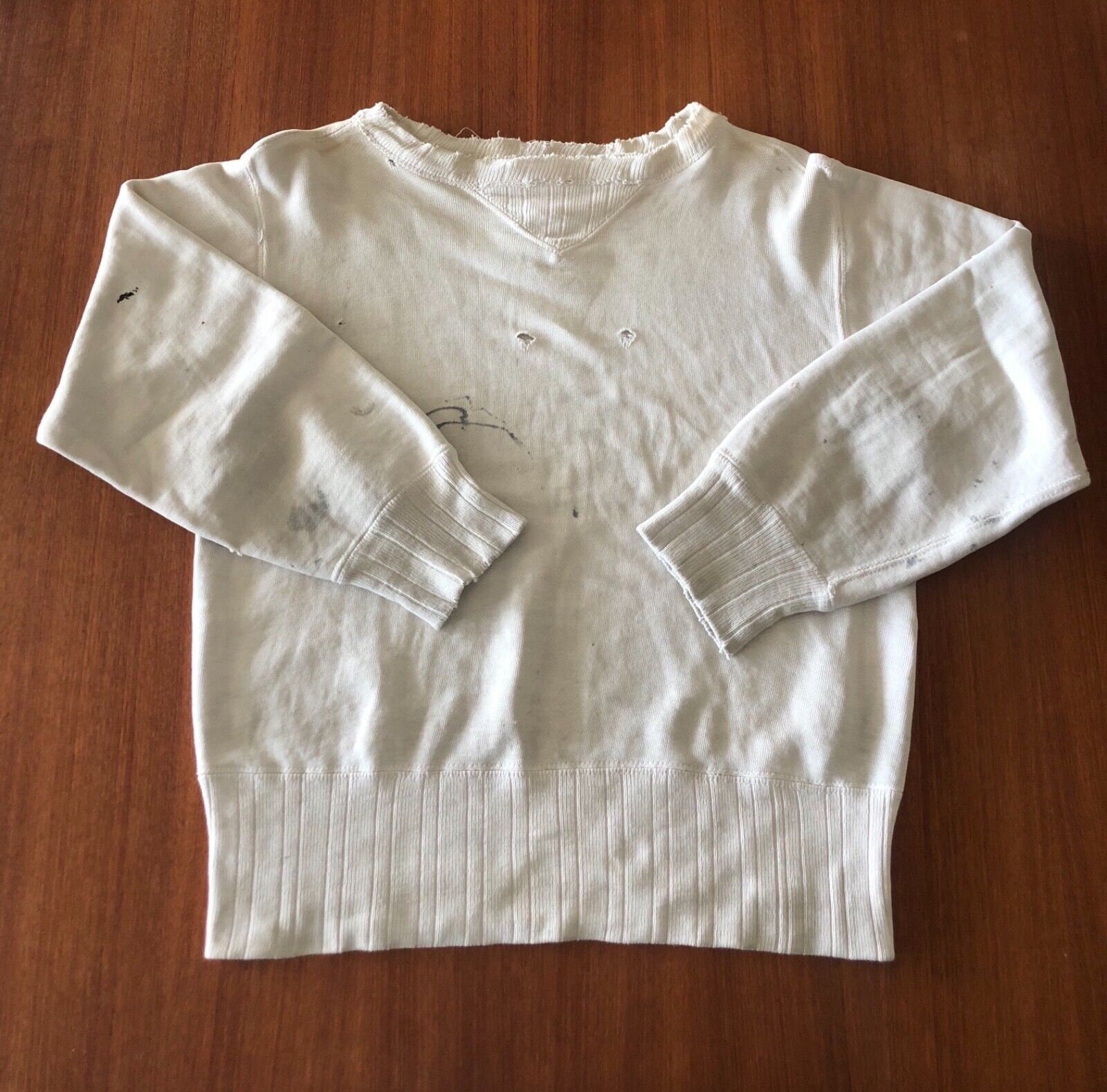 1930's Pilgrim Brand Double V Sweatshirt White Cotton - Etsy