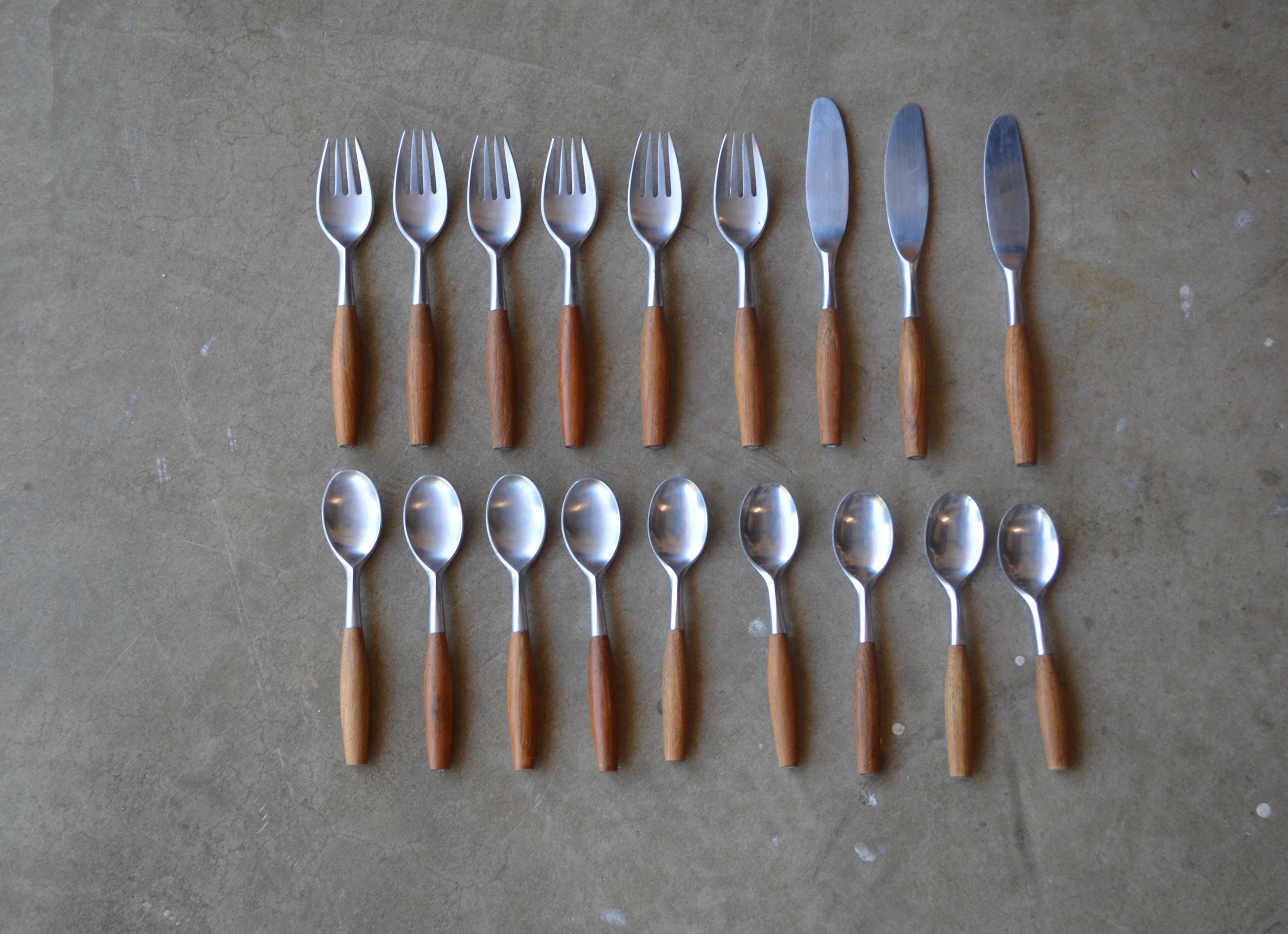 【美品】DANSK fjord カトラリーセット 13点 Dansk Jens.H.Quistgaard “Fjord” Cutlery ダンスク フィヨルド