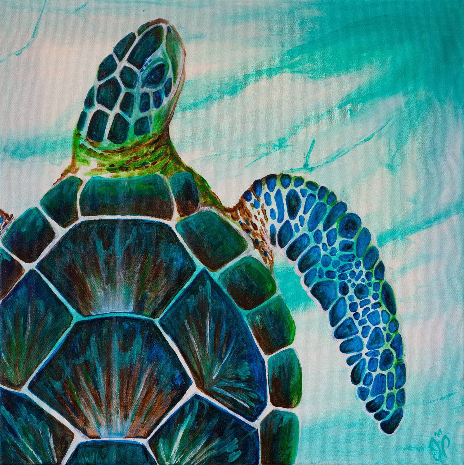 Art Print, Sea Turtle Art Print, Animal Decor, Sea Turtle, Nursery ...