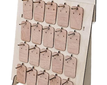 SVG files for earring display made from 5mm wood