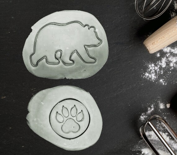 Grizzly Bear Cookie Cutter Suitable for Cookies Soap Clay - Etsy