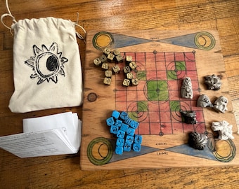 Moons & Stars Handmade Strategy Board Game