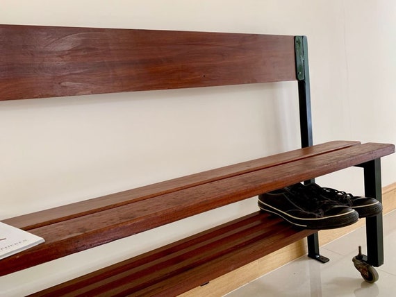 1970s Vintage Old School Gym Bench With Backrest Etsy