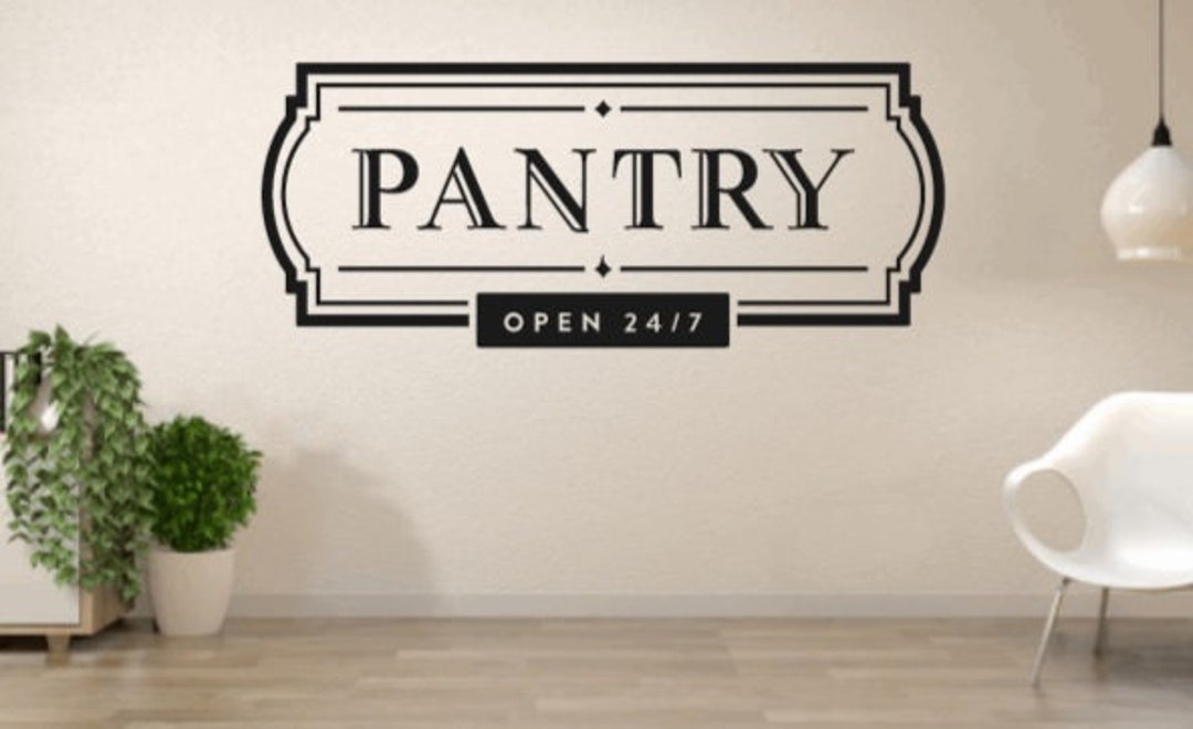 Pantry Door Label. Pantry Door Decal. Pantry Label. Pantry Etsy