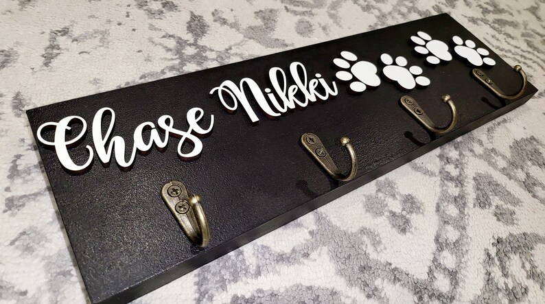 LASER CUT Key Hanger, Dog Leash Holder, Wall Decor - Etsy