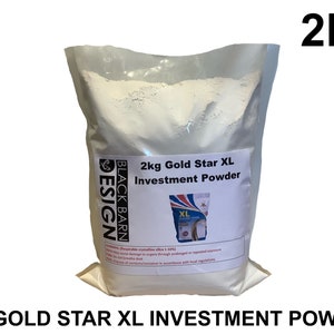 Gold Star XL Einbettmasse 2kg zum Gießen Aller Metalle inkl. Gold-Silber-Messing